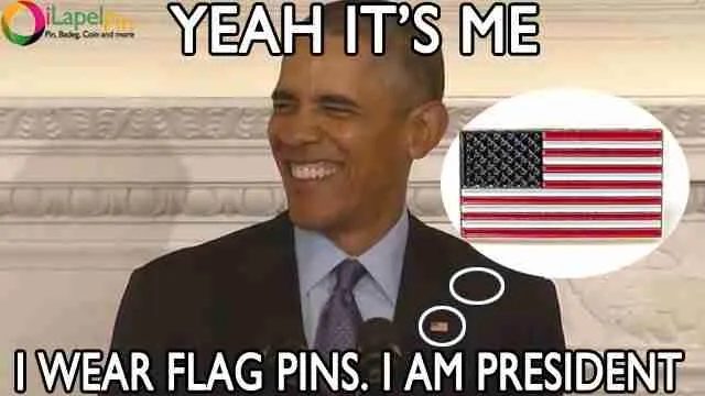 Obama Wears Flag Pins - iLapelPin.com NO.1 Custom Lapel Pins China