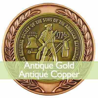 4-Antique-Gold-and-Antique-Copper-Plating-Coin-iLapelpin.com